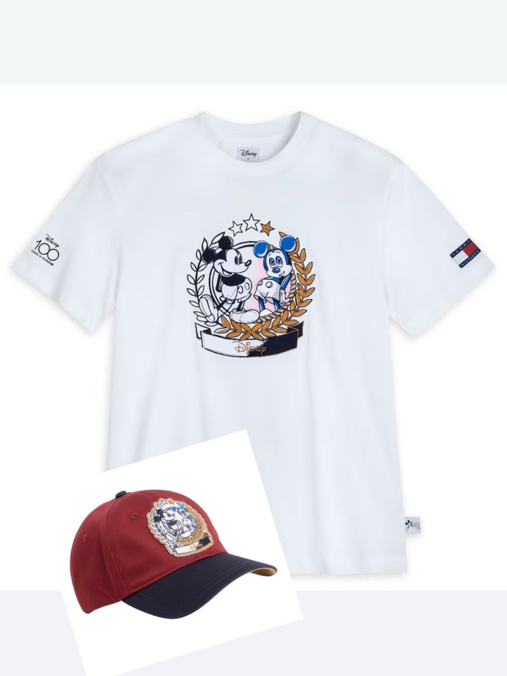 Disney x Tommy Hilfiger 100th Anniversary Mickey Tee XXL + Hat Set